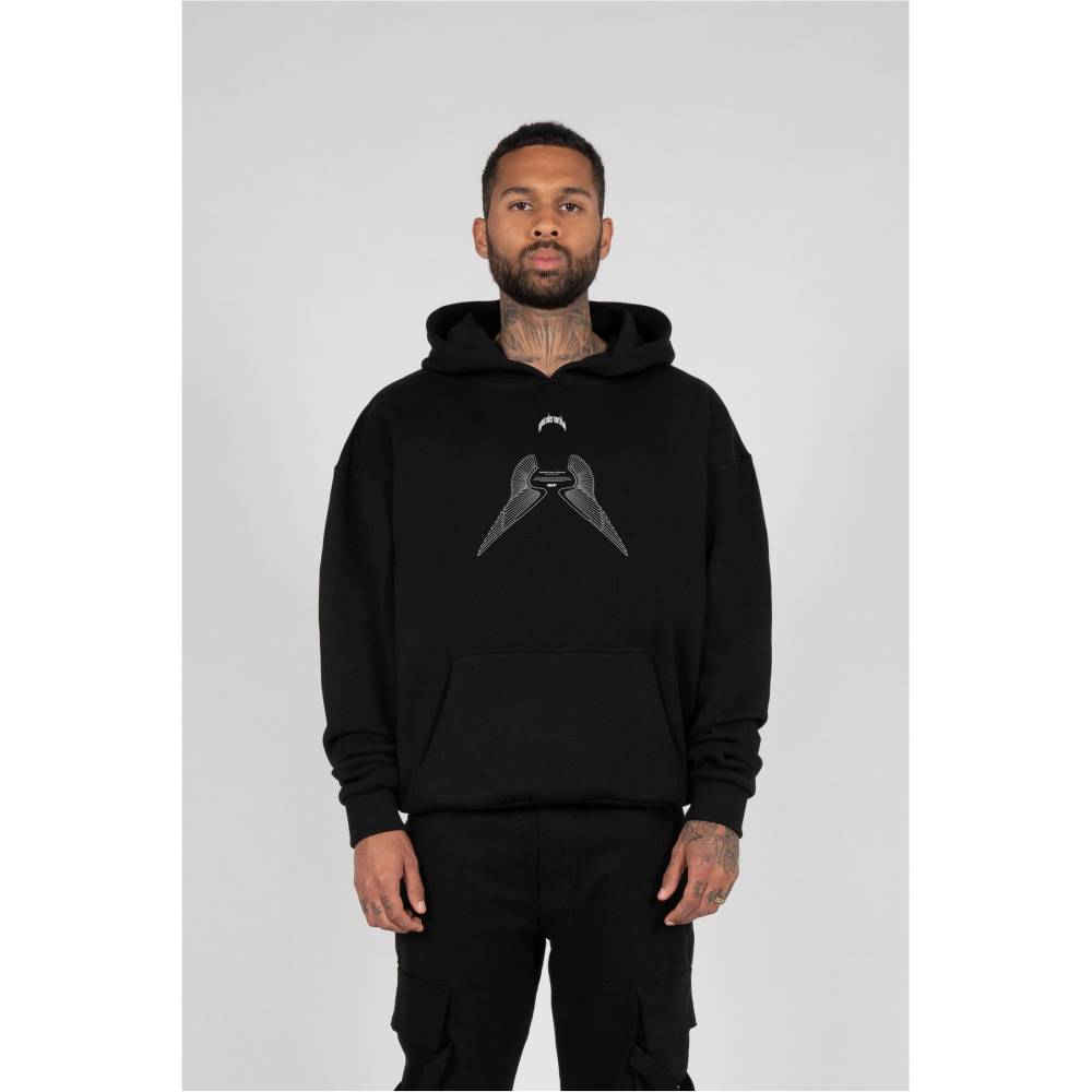 MJ GONZALES - HIGHER THAN HEAVEN V.5 with Ultra Heavy Hoodie/trui - Zwart